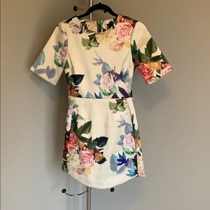 Top shop floral mini dress